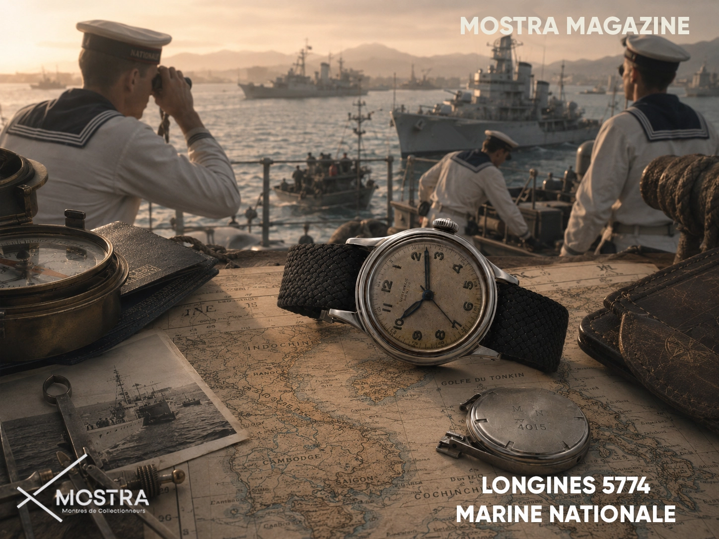 montre militaire francaise longines 5774 marine nationale
